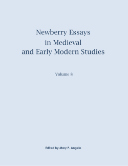 Newberry Essays in Medieval and Early Modern