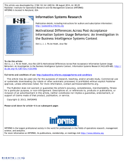 Motivational Differences Across Post-Acceptance