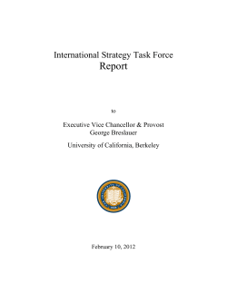 The World Is Our Oyster - Executive Vice Chancellor and Provost