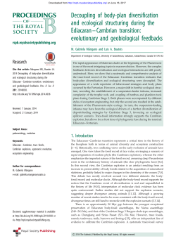 Decoupling of body-plan diversification and ecological structuring