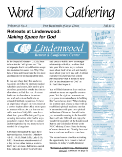 In this issue... - Poor Handmaids of Jesus Christ