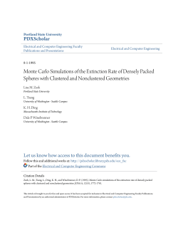 Monte Carlo Simulations of the Extinction Rate of