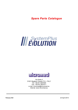 Spare Parts Catalogue