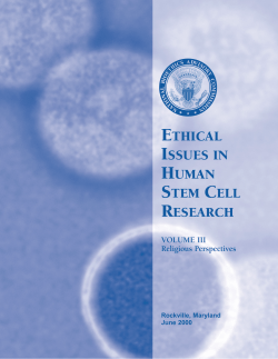 1 StemCell Volume 3 - Archived Bioethics Websites