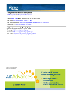 Temperature steps in salty seas
