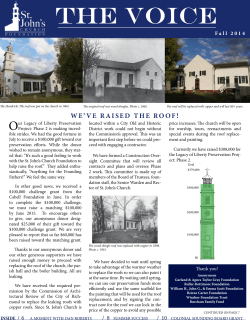 THE VOICE - Historic St. John`s Church, 1741