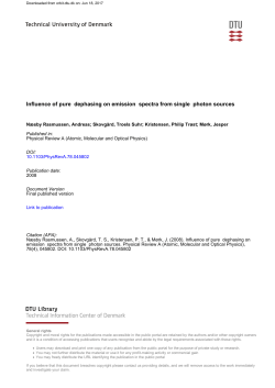 Influence of pure dephasing on emission spectra from