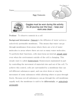 egg osmosis - Science