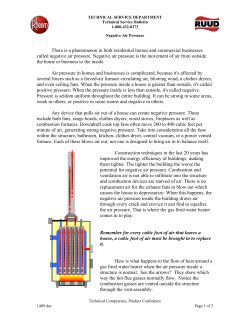 Negative Air Pressure