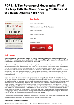 PDF Link The Revenge of Geography: What the Map