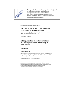 Asking God about the date you will die: HIV testing as a zone of