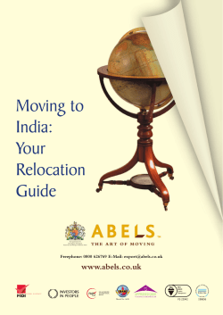 Moving to India - Abels Moving Services