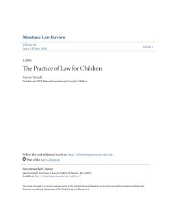 The Practice of Law for Children