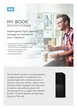 My Book&trade; Desktop Storage - Product Overview