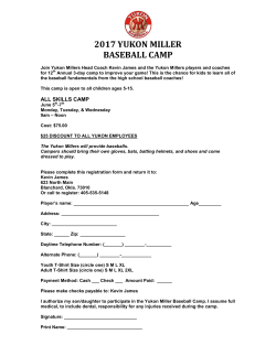2017 yukon miller baseball camp