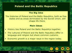 Poland and the Baltic Republics