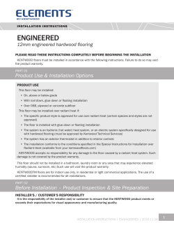 ENGINEERED - Kentwood Floors