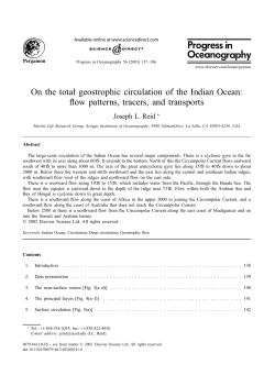 On the total geostrophic circulation of the Indian Ocean: flow