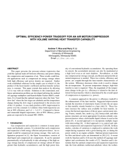 optimal efficiency-power tradeoff for an air motor/compressor