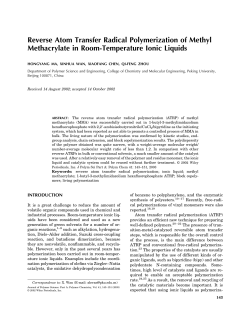 Reverse atom transfer radical polymerization of methyl methacrylate