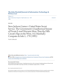 Steve Jackson Games v. United States Secret Service