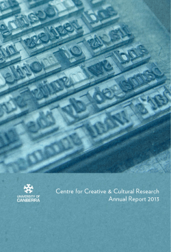 CCCR Annual Report 2013 (PDF 2.3Mb)