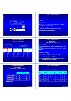 choice of alternative refrigerants b3 a3 b2 a2 b1 a1