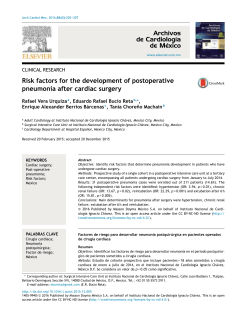 Risk factors for the development of postoperative pneumonia after