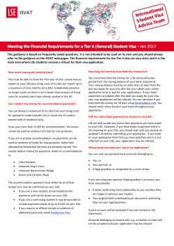 Meeting the Financial Requirements