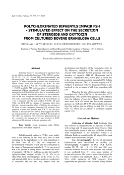 POLYCHLORINATED BIPHENYLS IMPAIR FSH