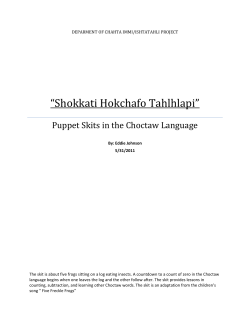 Five Hungry Frogs Puppet Skit