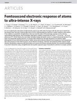 Femtosecond electronic response of atoms to ultra-intense X-rays