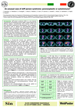 An unusual case of stiff person syndrome: paraneoplastic or