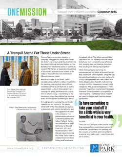 onemission - Roswell Park Cancer Institute