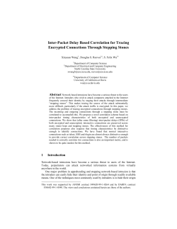 Inter-Packet Delay Based Correlation for Tracing Encrypted