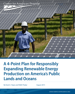 A 4-Point Plan for Responsibly Expanding Renewable Energy