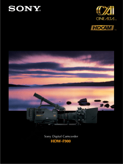 HDW-F900 - All Mobile Video