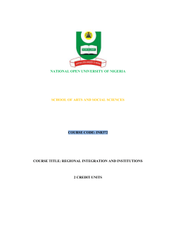 INR 412: Foreign Policies of the Great Powers