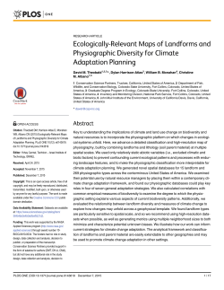 Ecologically-Relevant Maps of Landforms and