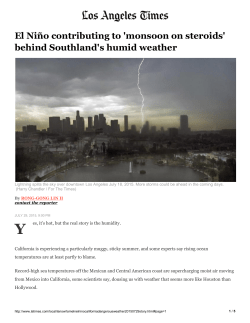 El Ni&ntilde;o contributing to `monsoon on steroids` behind