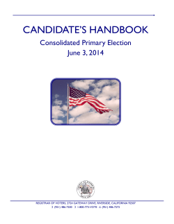 candidate`s handbook