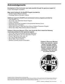 Activity 1 - Children`s Discovery Museum of San Jose