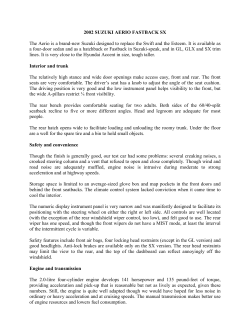 2002 Suzuki Aerio Fastback SX