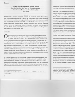 The New Mexican-Americans in Wartime America: How the "Z