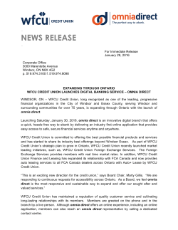 omnia direct - WFCU Credit Union