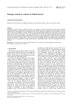 Damage caused by rodents in Polish forests*