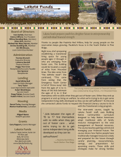 Spring 2010 - Lakota Funds