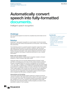 Automatically convert speech into fully-formatted documents.