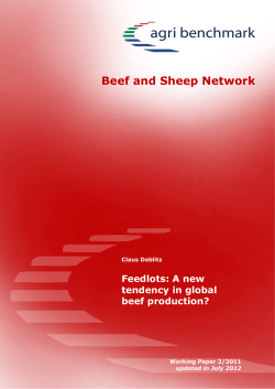 Feedlots: a new tendency in global beef production?