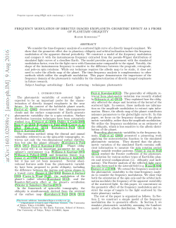Frequency Modulation of Directly Imaged Exoplanets: Geometric